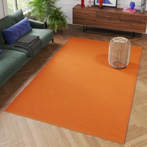 Koberec s krátkym vlasom oranžový Jednofarebný Obývacia izba Spálňa Moderný dizajn ÖKO-TEX 140 x 200 cm