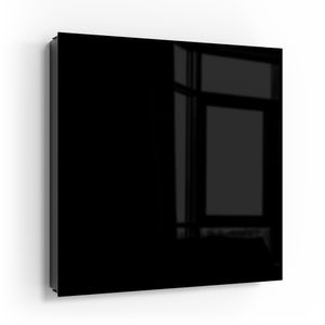 DEQORI Schlüsselkasten Glasfront schwarz links 30x30 cm 'Schwarz' Schlüssel-Box