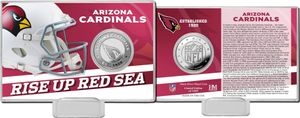 Srebrna karta na monety z historią drużyny NFL - Arizona Cardinals