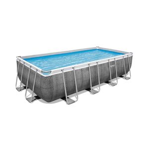 Bestway Power Steel™ Frame Pool Komplett-Set, eckig, 488x244x122cm, 56996 Bestway Power Steel™ Frame Pool Komplett-Set, eckig, 488x244x122cm, 56996