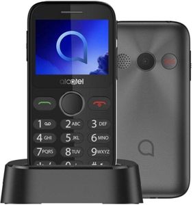 Alcatel 2020X 6,1 cm (2.4") 80 g Grau Seniorentelefon