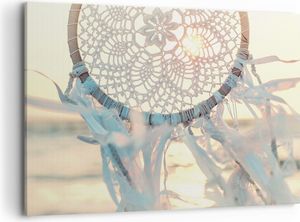 Bild auf Leinwand - Leinwandbild - Einteilig - Boho Ornament Anhänger - 100x70cm - Wand Bild - Wanddeko - Wandbilder - Leinwanddruck - Bilder - Wanddekoration - Leinwand bilder - AA100x70-4554