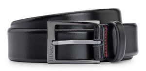 HUGO Garney Sz35 Leather Belt W80 Black