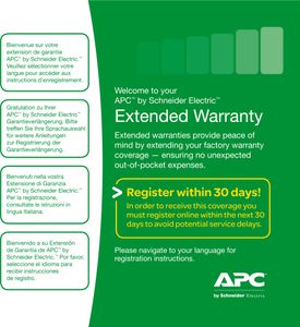 Predĺženie 3-ročnej záruky APC Service Pack (pri kúpe nového produktu)