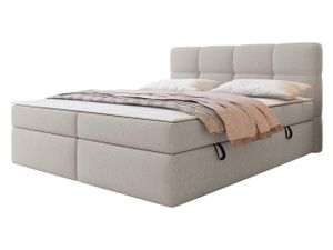 MIRJAN24 Boxspringbett Figaro, Ehebett mit zwei Bettkästen, Doppelbett mit Topper, Härtegrad H3 (Farbe: Curio 11, Größe: 180x200 cm)