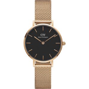 Daniel Wellington DW00100217 Damenuhr Classic Petite Melrose Rosé/Schwarz 28