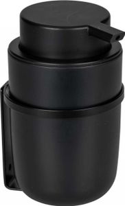 WENKO Turbo-Loc® Seifenspender Carpino Schwarz 250 ml ohne Bohren Spender Ausgabe Wand Bdezimmer