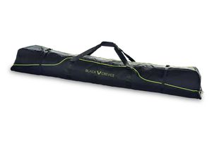 BLACK CREVICE - Skitasche/Skicase/Skibag für 3 Paar Skier bis 190 cm | Farbe: Black/Yellow