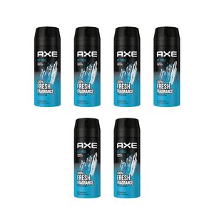 AXE Bodyspray Ice Chill Deo 6x 150ml Deospray Männerdeo ohne Aluminium Deodorant für Herren Männer Men