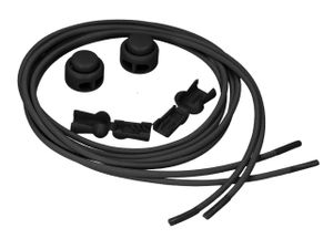 mumbi elastische Schnürsenkel mit Schnellspanner - Schnellschnürsystem in schwarz