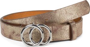 styleBREAKER Damen Gürtel Unifarben mit Ringschnalle, Hüftgürtel, Taillengürtel, Synthetikgürtel, Einfarbig 03010093