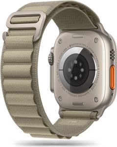 Pasek Tech-Protect Nylon Pro Apple Watch 4/5/6/7/8/9/SE/Ultra 1/2 42/44/45/49mm titan/oliv