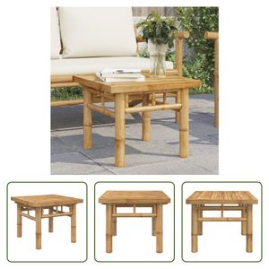 The Living Store Couchtisch 45x45x35 cm Bambus