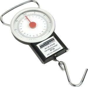 BRÜDER MANNESMANN Handwaage mit Maßband Messbereich: 0 - 22 kg BRÜDER MANNESMANN Handwaage mit Maßband Messbereich: 0 - 22 kg