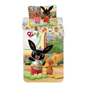 Bing Bunny dětské ložní prádlo Bunny Bing Flop Elephant Sula přikrývka 100 x 135 + polštář 40 x 60 cm, 100% bavlna