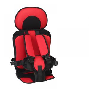 Leap Auto-Kindersitz, einfacher tragbarer Auto-Sicherheitsgurt, 0–12 Jahre alter Auto-Sicherheitsgurtschutz, Sicherheitsgurt-Einsteller, faltbarer, leichter Reise-Autositz für Kleinkinder - Klein, Rot