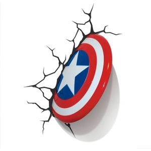 LAMPE MARVEL CAPTAIN AMERICA SHIELD 3D - Lampen