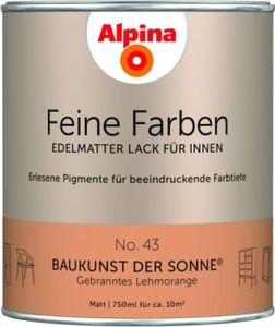 Alpina Feine Farben Lack Baukunst der Sonne gebranntes lehmorange 750 ml