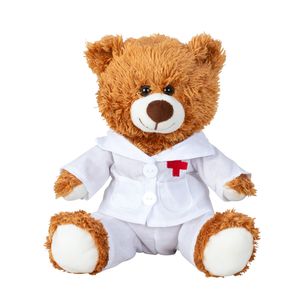 Teddybär Doktor 23 cm braun Arzt Kittel