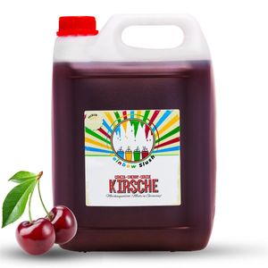 Rainbow Slush Syrup 5L AZO FREE | Cherry | Koncentrát pro výrobníky zmrzlinové tříště Zmrzlinové stroje Zmrzlinové stroje Nápoje 1:5