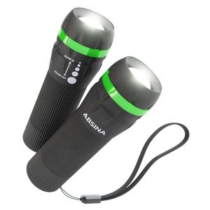 ABSINA 2x LED Taschenlampe Kinder klein & hell - Mini Handlampe mit 60 Lumen & 110m Leuchtweite - Kinder Taschenlampe