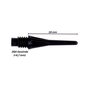 Karella PRO-TIP, 2 BA Gewinde, 100 Stück Packung, schwarz