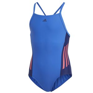 adidas Badeanzug Mädchen Infinitex 3 Streifen, Farbe:Blue, Kinder Größen:152