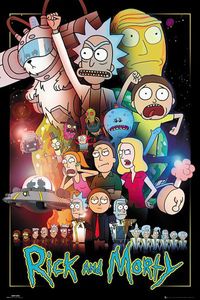 Rick and Morty Poster Wars  91,5 x 61 cm