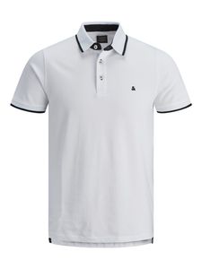 JACK & JONES Polo Pánske bavlnené biele GR36104 - veľkosť: XL