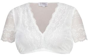 Marjo - Damen Trachten Bluse, GL-6-Giulia-Lotta (992000-020037), Größe:36, Farbe:weiß (0100)