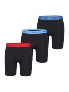 Phil & Co. Berlin Retro-Boxer Long Boxer Briefs, Retro-Boxer Retro-shorts unterhose Jersey Long Boxer all-black L (Herren)