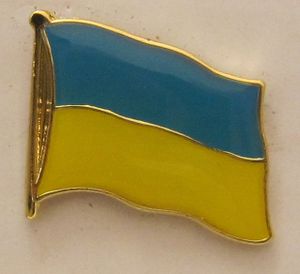 Pin Anstecker Flagge Fahne Ukraine Nationalflagge