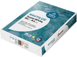 Recycling-KopierpapierNAUTILUS SuperWhite, Format DIN A4, NAUTILUS