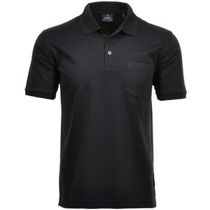 RAGMAN Kurzarm Softknit Poloshirt schwarz 540391 009 *, Größe:XXXL, Farbe:009-schwarz