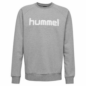 hummel GO Baumwoll Logo Sweatshirt Herren grey melange 3XL