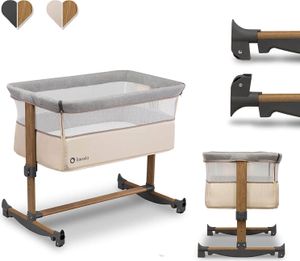 Lionelo Leonie 3in1 Kinderbett Babybett Beistellbett Wiege Zustellbett Matratze Beige Lionelo Leonie 3in1 Kinderbett Babybett Beistellbett Wiege Zustellbett Matratze Beige