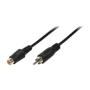 LogiLink AudioVerl. 1x Cinch -> 1x Cinch St/Bu 5,00m bk