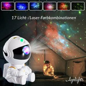 Aynlights® 2022 Astronauten-Sternprojektor – Galaxienprojektor – Sternenhimmel – Sternprojektor – Sternenlampe – Nachtlampe – Geschenktipp