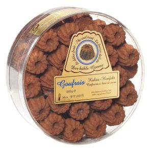 Goufrais Schokolade Konfekt feinste Gugelhupf Pralinen Schoko Geschenkset Trüffel Kakao-Konfekt Praline Rundbox 500 g