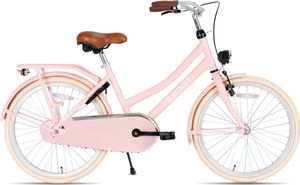 SJOEF City Kinderfahrrad 24 Zoll | Ab 8-12 Jahren | Kinder Fahrrad für Mädchen / Jugend | EN4210  | V-Brake & Rücktrittbremse | Reflektoren & Schloss - Rosa