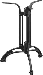 MALAGA | Gusseisen Tischgestell | Schwarz | 3 Fuß: Ø 60 cm | Säule: 72 cm | Gusseisen | Tischgestell Gusseisen, Tischgestelle Gusseisen