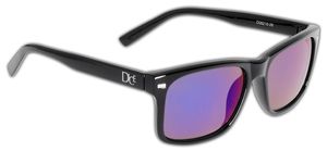 DICE - Damen/Herren Sonnenbrille - Vollrandrahmen - UV400 Schutz - Schwarz/Blau