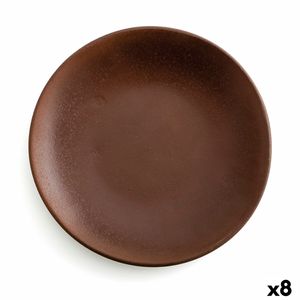 Anaflor Barro Anaflor kamionkowy brązowy ceramiczny płaski talerz Ø 29 cm (8 sztuk)