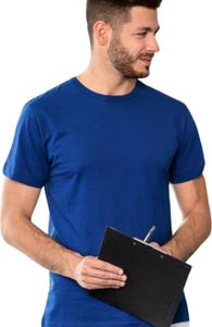 Odolné pánske tričko, 100% bavlna, bez potlače, jednofarebné, 160g/m2, farba kráľovská modrá, veľkosť 2XL