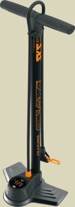 SKS Standpumpe Air-X-Plorer Digi 10 bar DV/SV/AV, 710mm, digitaler Manometer, schwarz/orange
