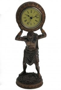 Figur des Atlas als Uhr Standuhr Titan Griechenland