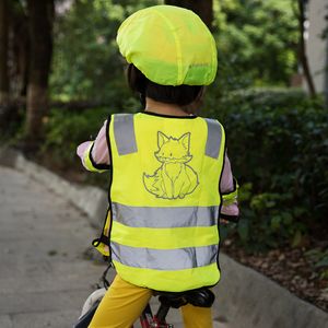 Navaris Sicherheits Set 7-teilig für Kinder - Warnweste für Straßenverkehr - Leuchtstreifen Leuchtband - Weste Sicherheitsweste reflektierend