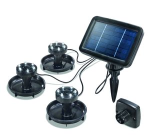 Esotec LED Unterwasser-Strahler für außen SPLASH | 3er Set LED-Spot Bodenleuchte Unterwasserleuchte Teichbeleuchtung Solarstecker | 6000K warmweiß Erdspieß Akku IP68 wasserdicht wetterfest 102148