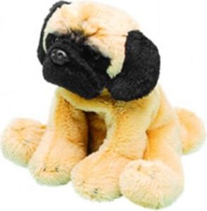 Plüschtier Mops 13 cm, Kuscheltiere Stofftiere Haustiere Tier Hunde Möpse