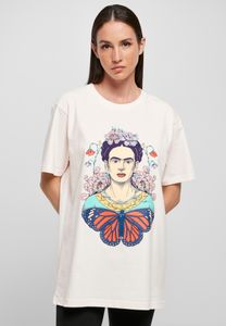 Merchcode MC640  Ladies Frida Kahlo Butterfly Tee, Größe:L, Farbe:Pink Marshmallow